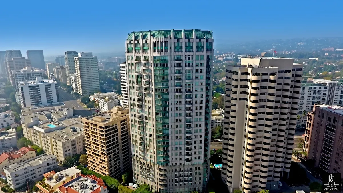 The Wilshire, 10580 Wilshire Boulevard, a 27 story condominium tower on the Wilshire Corridor in Los Angeles